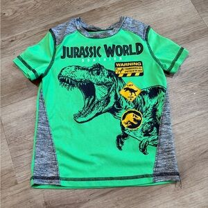Jumping Beans Green and Gray Short Sleeve Tee with Dinosaur Design